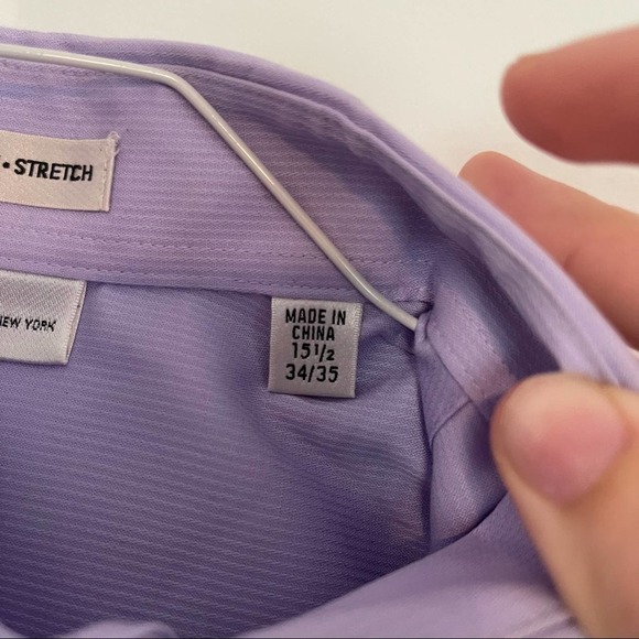 Kenneth Cole Slim Fit Stretch Purple Button Down - Picture 4 of 4